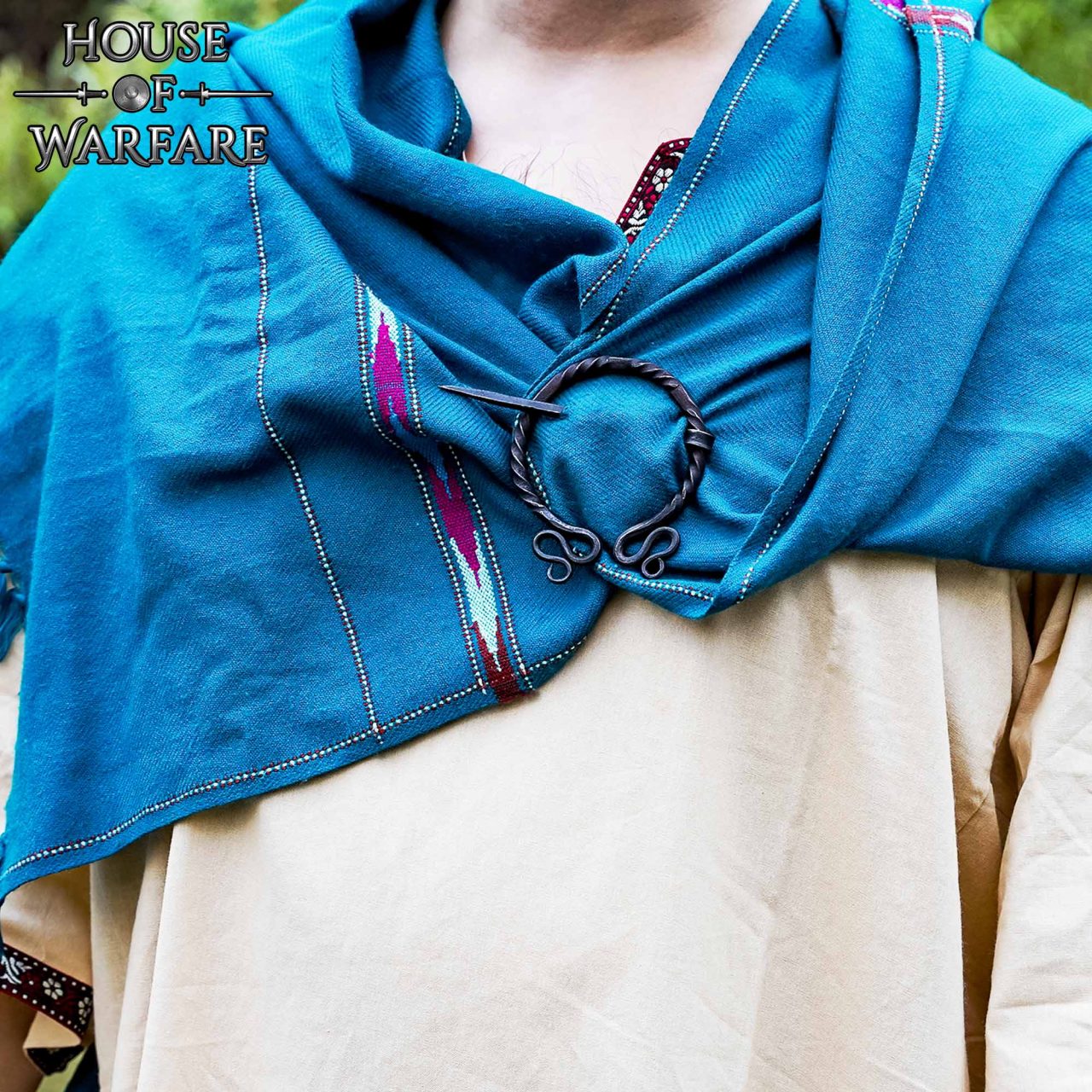 Imagen única de: Alfiler de Capa / Peroné de Arquero Élfico Histórico Forjado a Mano