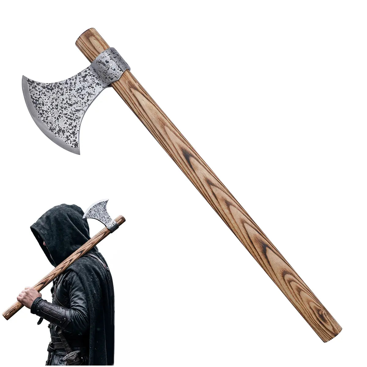 Hacha vikinga de hierro 23" Battle Ready