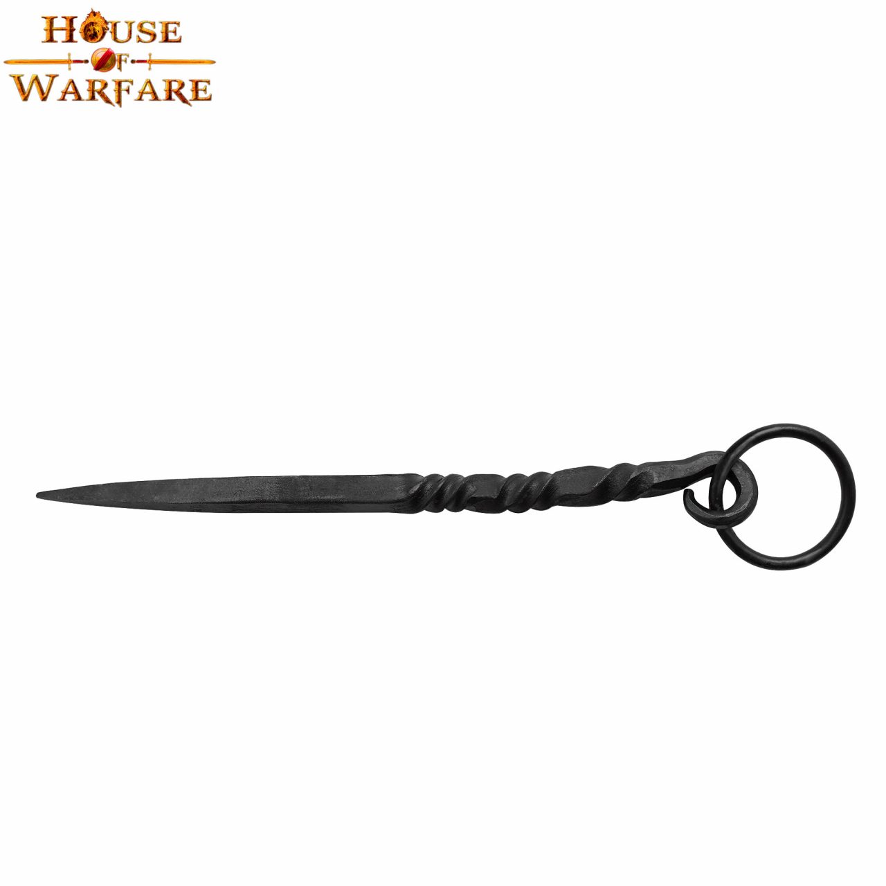 Imagen única de: Pica Medieval de Hierro Negro Forjada a Mano - 7 Pulgadas Vikingo Herramienta de Comedor