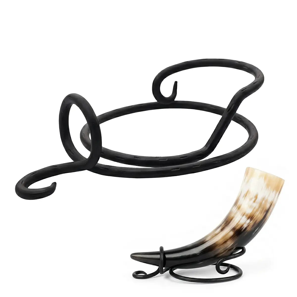 Soporte para cuerno rústico forjado a mano