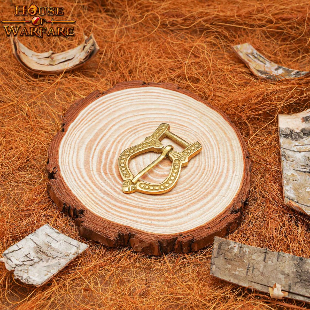 Hebilla medieval tardía de latón macizo para cinturones - imagen 6