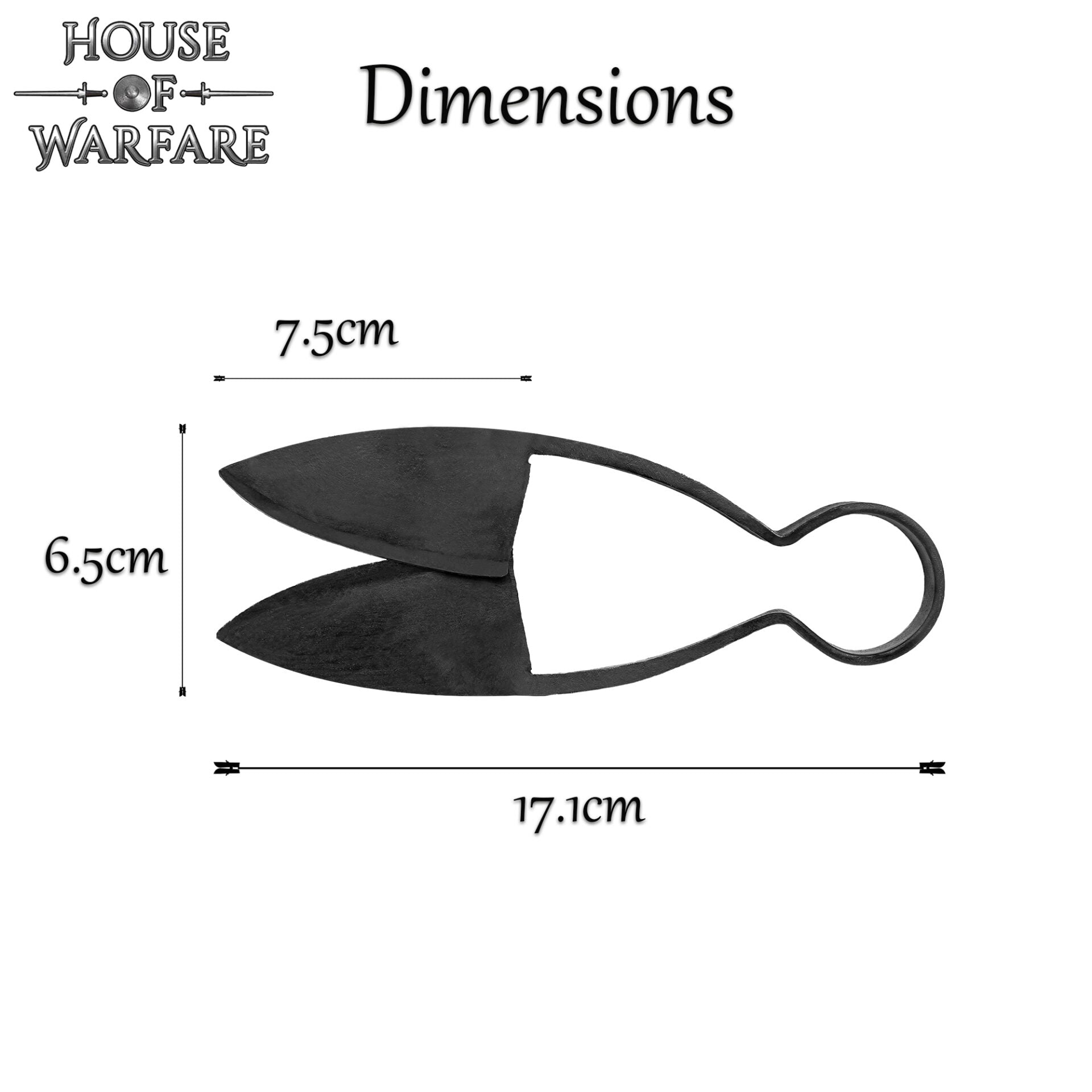 Imagen única de: Tijeras vikingas forjadas a mano con funda de cuero