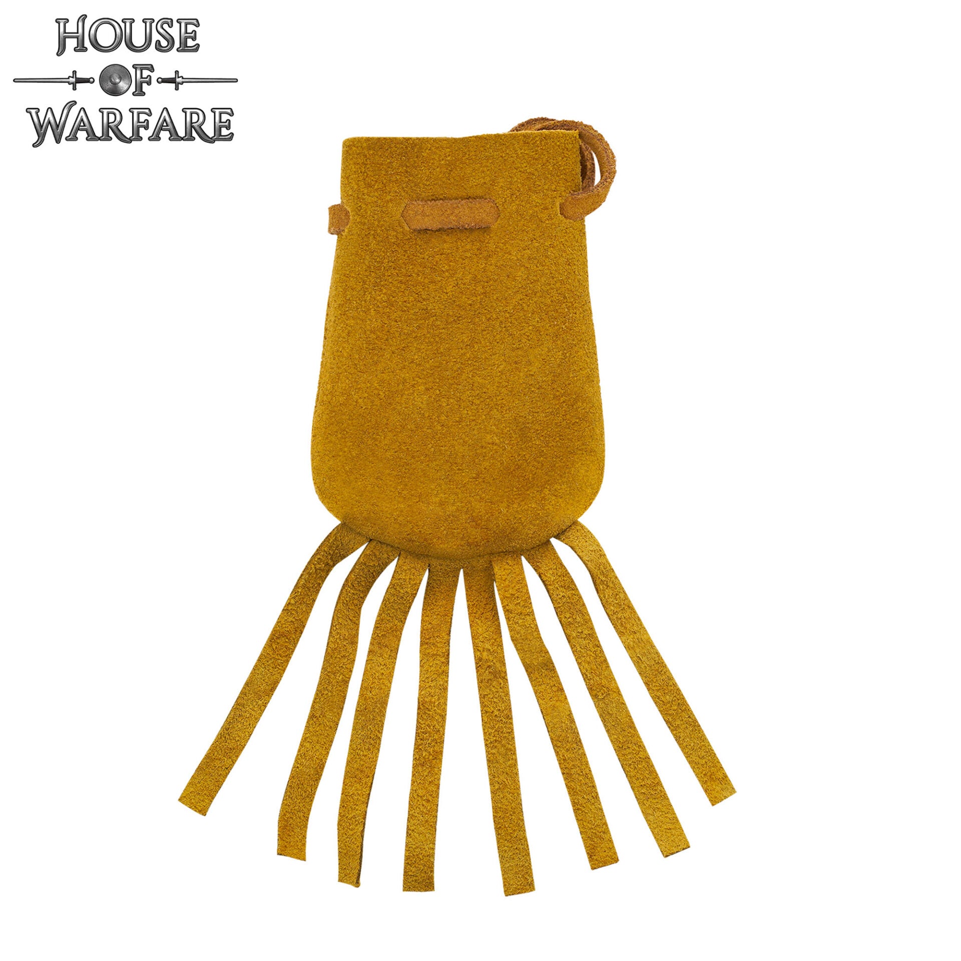 Bolsa medicinera nativa americana en cuero serraje con flecos - imagen 8