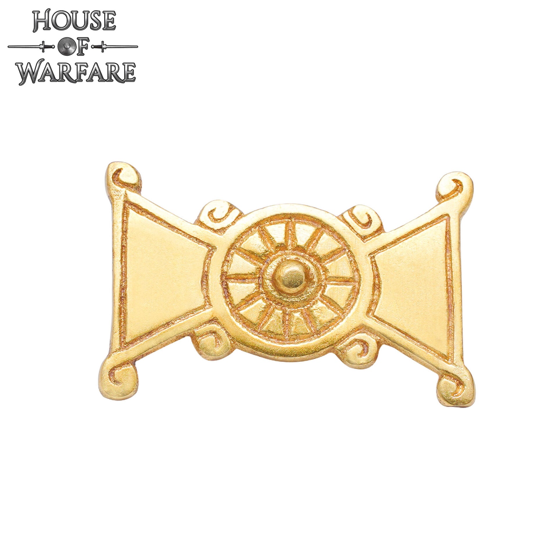 Adorno vikingo de latón macizo para cuero y prendas - imagen 5