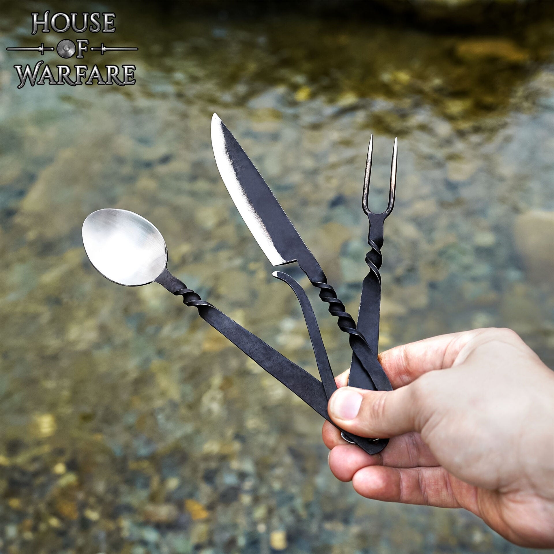 Imagen única de: Juego de Cubiertos para Banquetes Medievales Acero Inoxidable