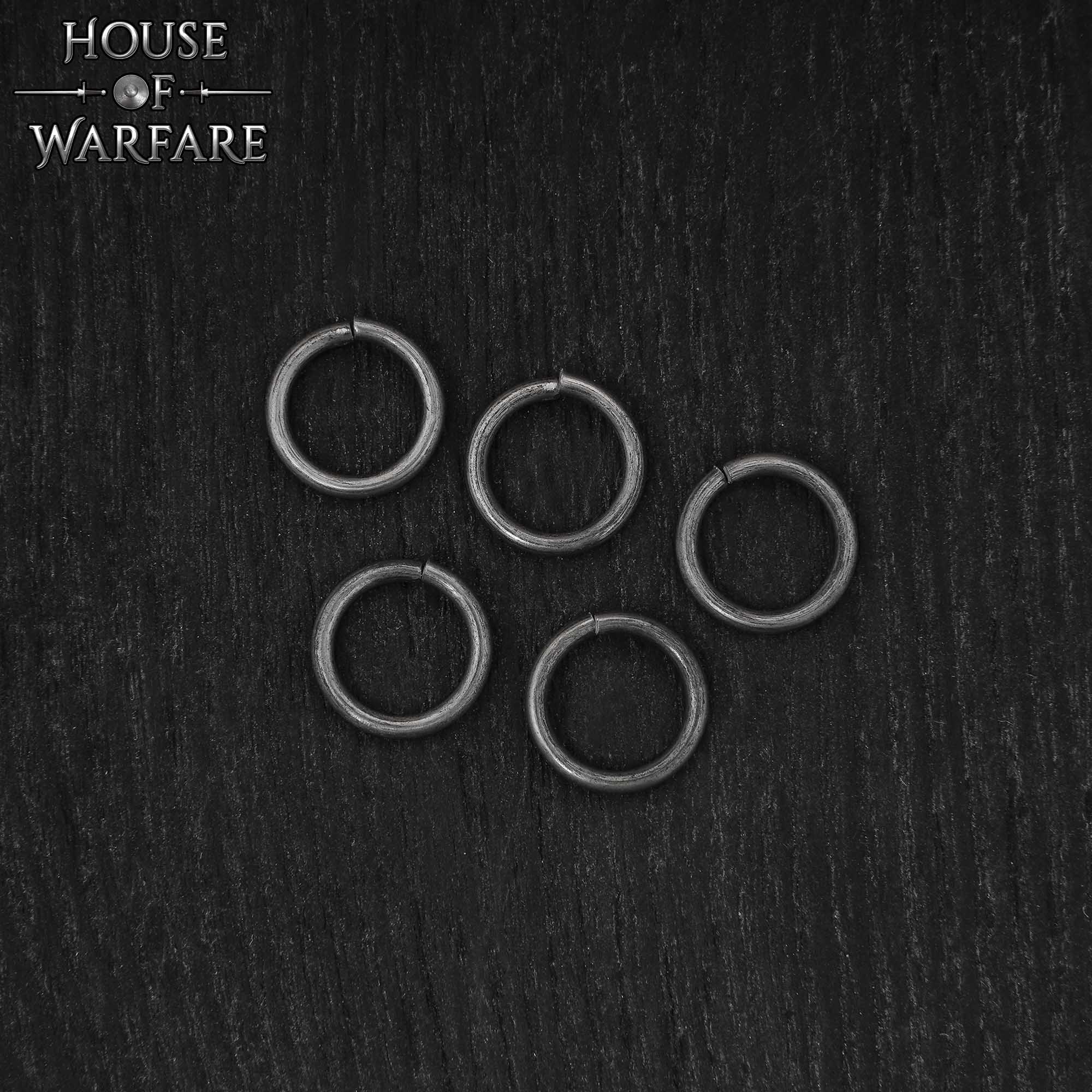 Imagen única de: Anillos Sueltos de Alambre de Alta Resistencia a la Tracción - Anillo Conificado de 9 Mm - Calibre 16, Acero Inoxidable, Acabado Natural - 1000 Unidades - Ideal para Bricolaje y Reparaciones de Cota de Malla