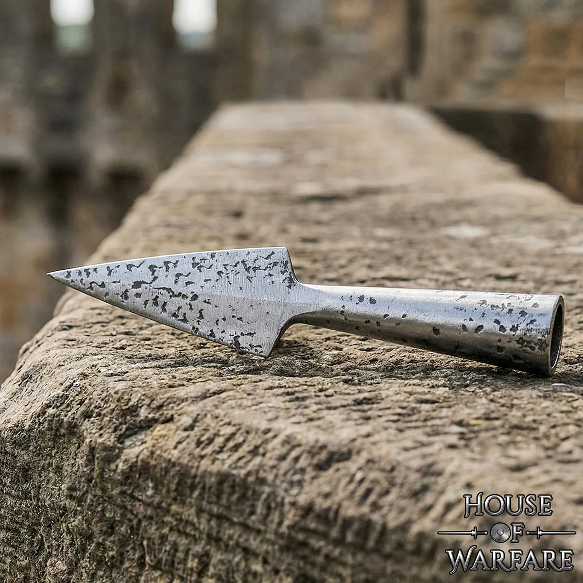 Punta de lanza medieval forjada a mano, pequeña - imagen 2