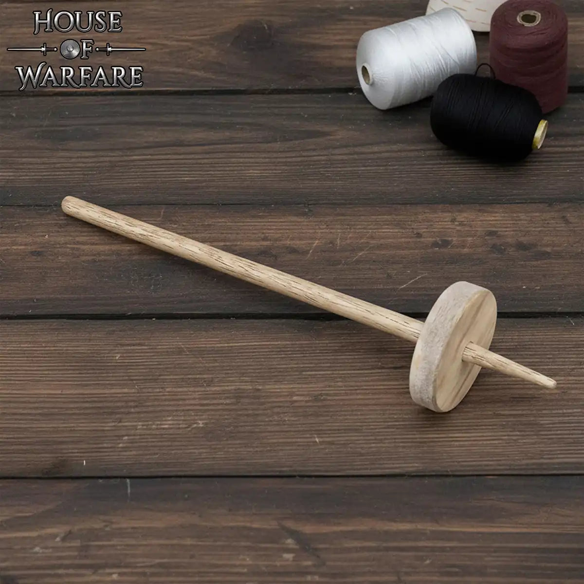 Husillo medieval de mano en madera para hilar - imagen 7