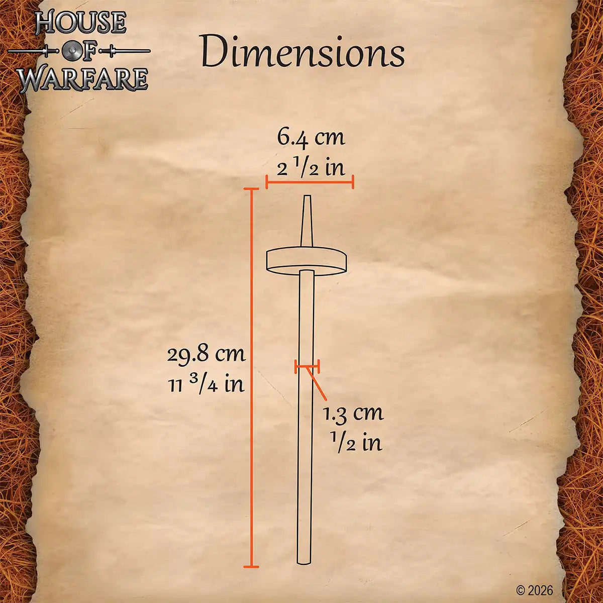 Husillo medieval de mano en madera para hilar - imagen 3