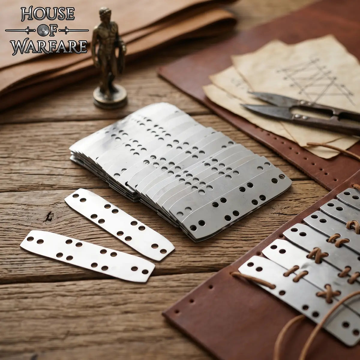 Placas de armadura de acero - set 25 piezas - imagen 2