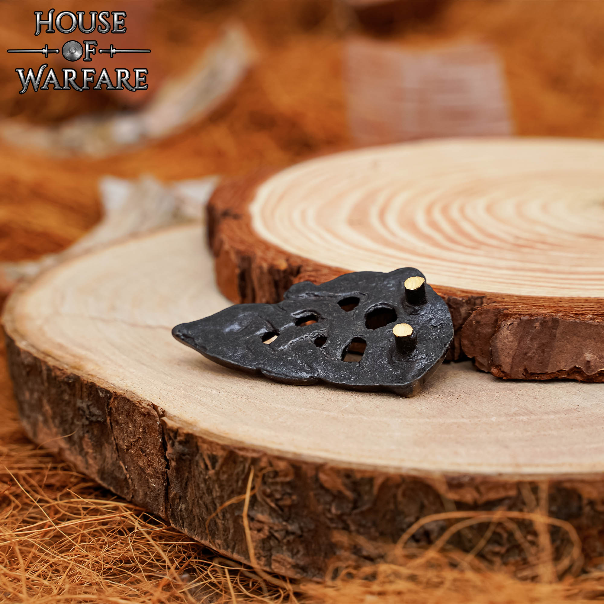 Imagen única de: Viking Haithabu Extremo de Cinturón de Latón Macizo Envejecido