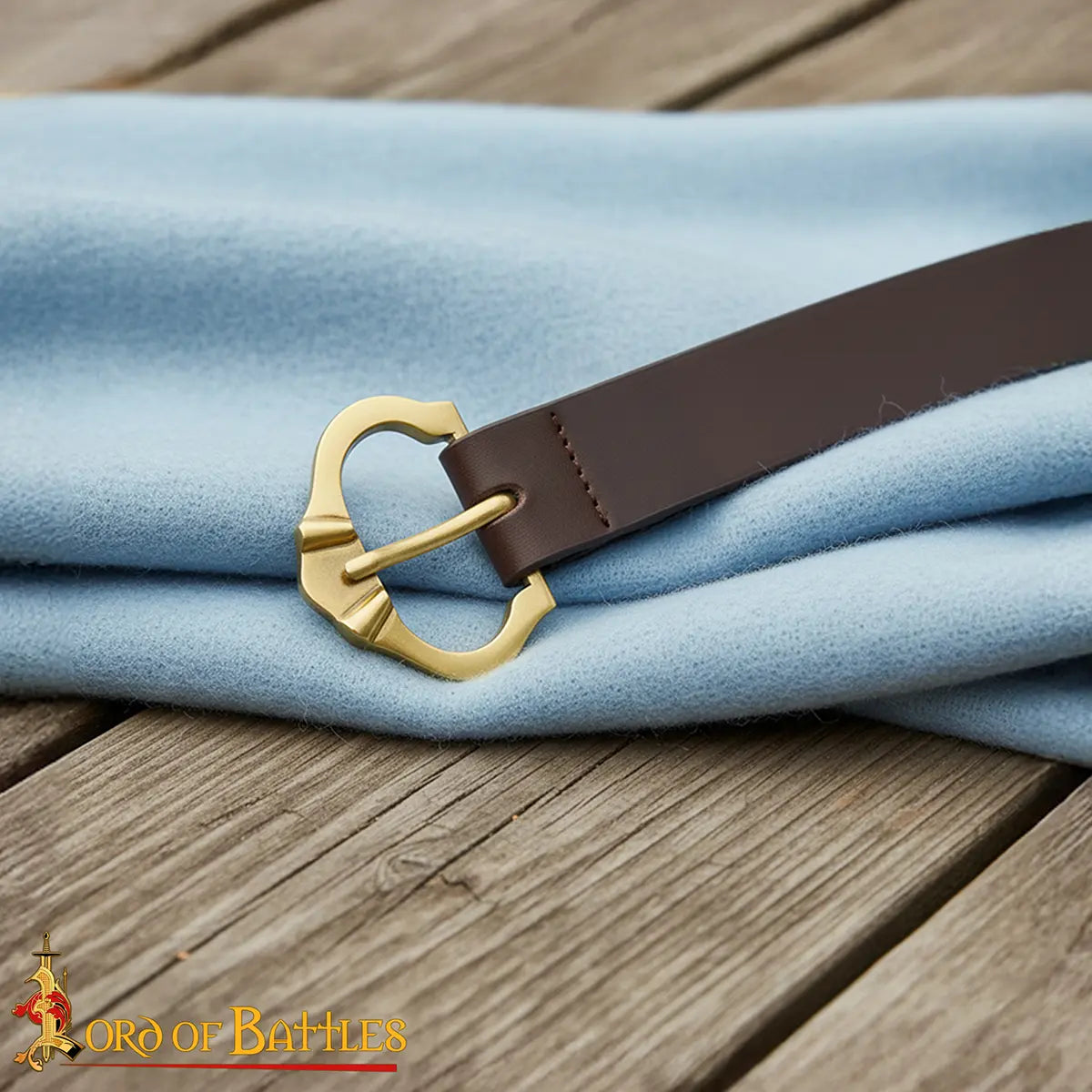 Hebilla medieval pequeña de latón - imagen 7
