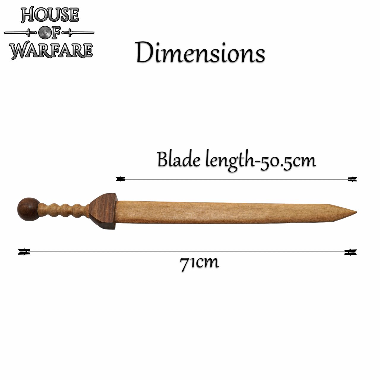 Espada gladius romana de madera artesanal - imagen 6