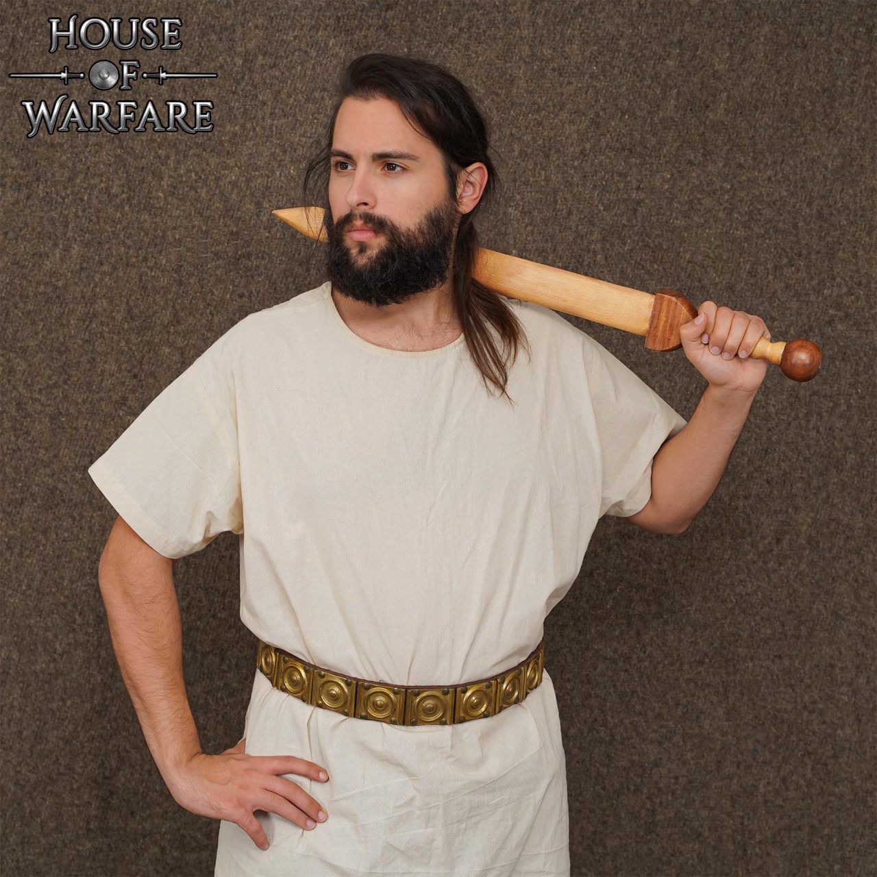 Espada gladius romana de madera artesanal - imagen 2