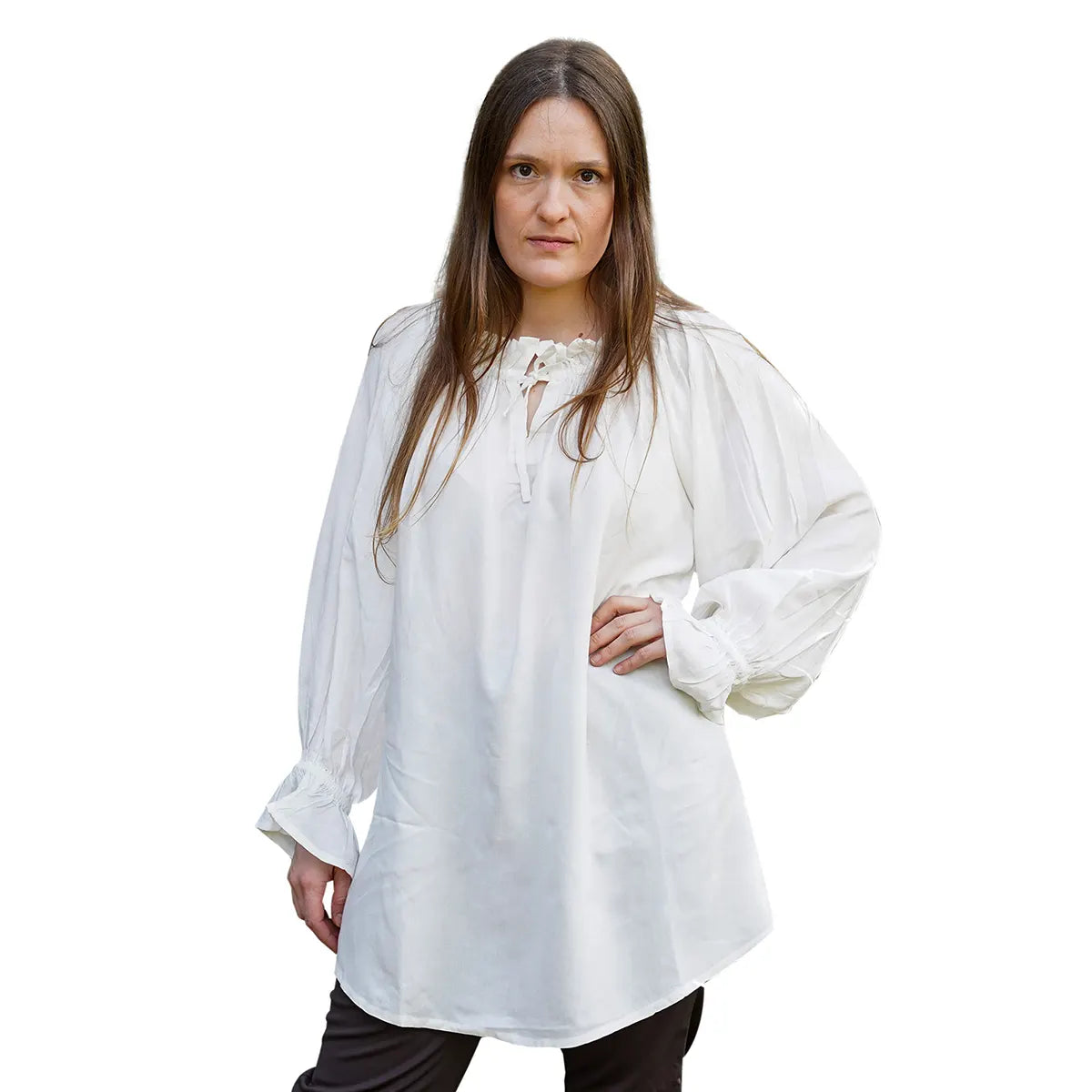 Blusa 'Lady Pirate' - 100% algodón (mujer) - Blanco - L