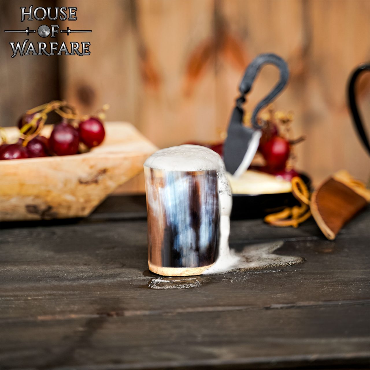 Imagen única de: Vaso Pequeño de Cuerno Hecho a Mano Vajilla de Cuerno Auténtico