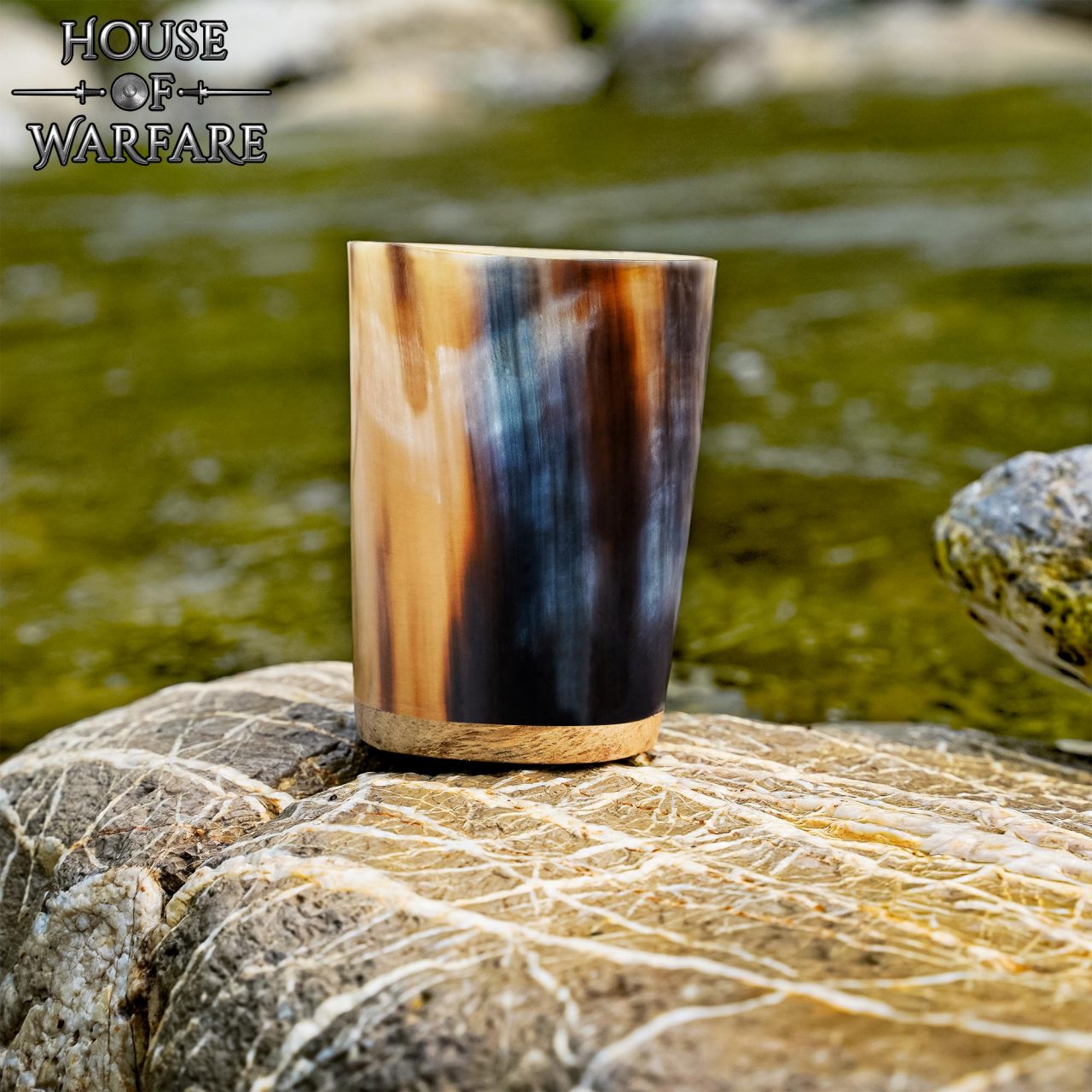 Imagen única de: Vaso Pequeño de Cuerno Hecho a Mano Vajilla de Cuerno Auténtico