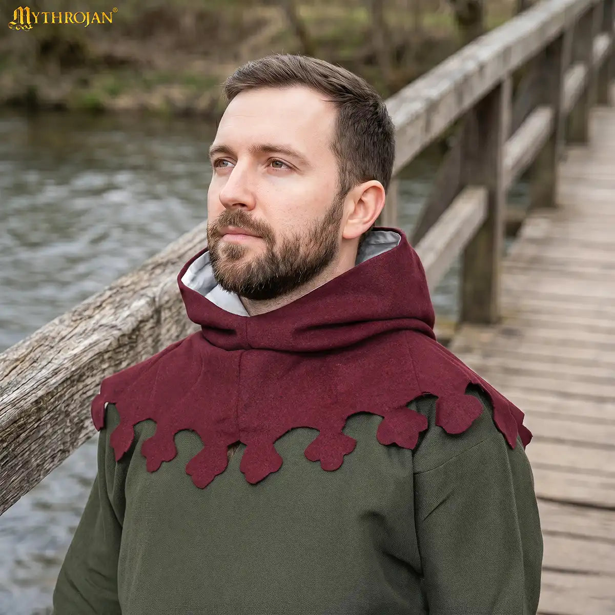 Capucha liripipe de lana - tardomedieval - imagen 7