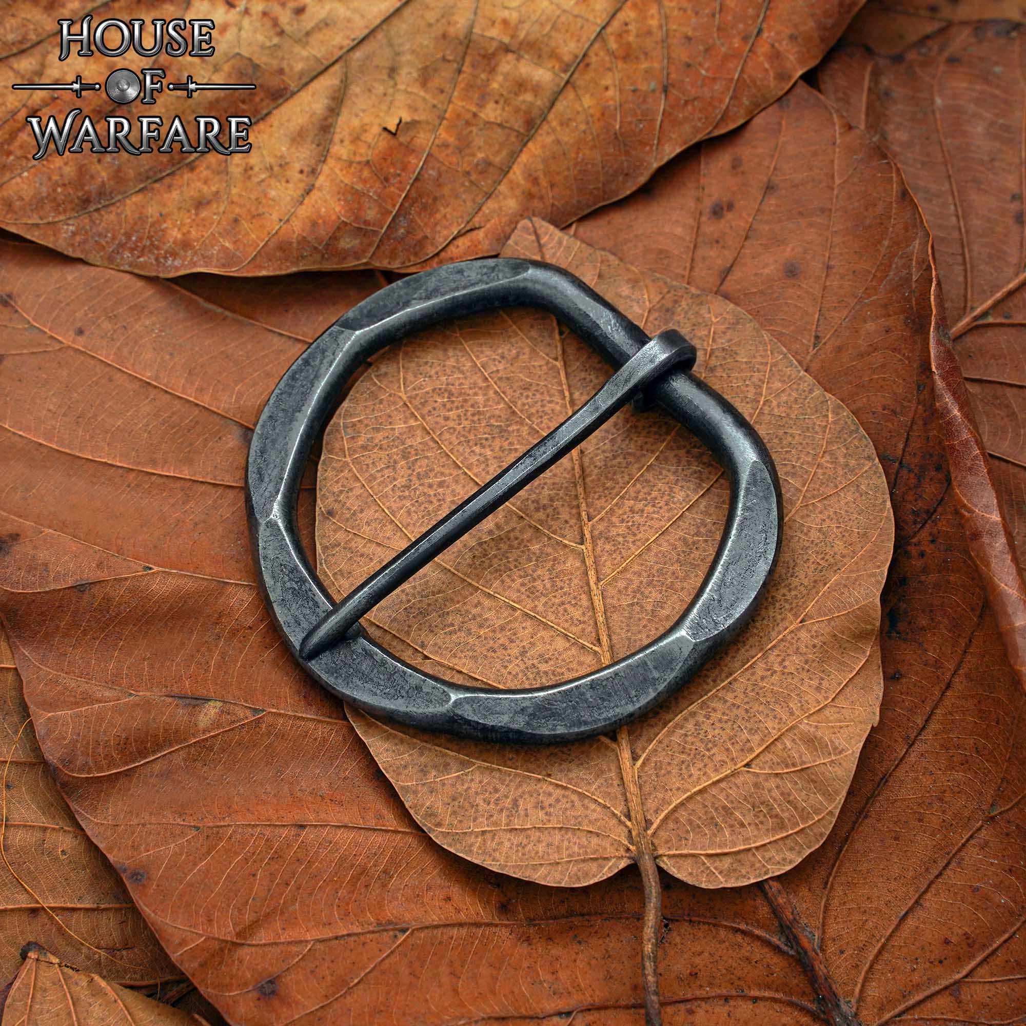 Imagen única de: Hebilla Medieval Forjada a Mano para Cinturones Medievales de Fantasía