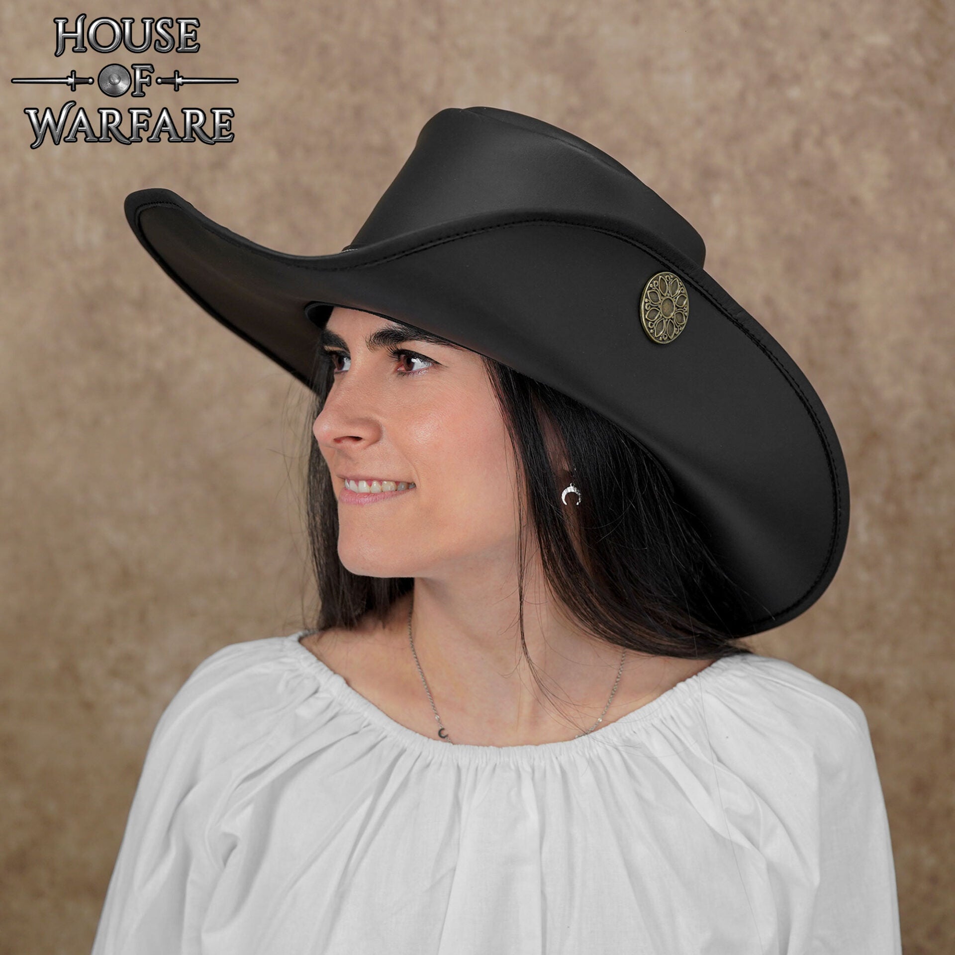 Sombrero pirata Flandes de cuero - imagen 9