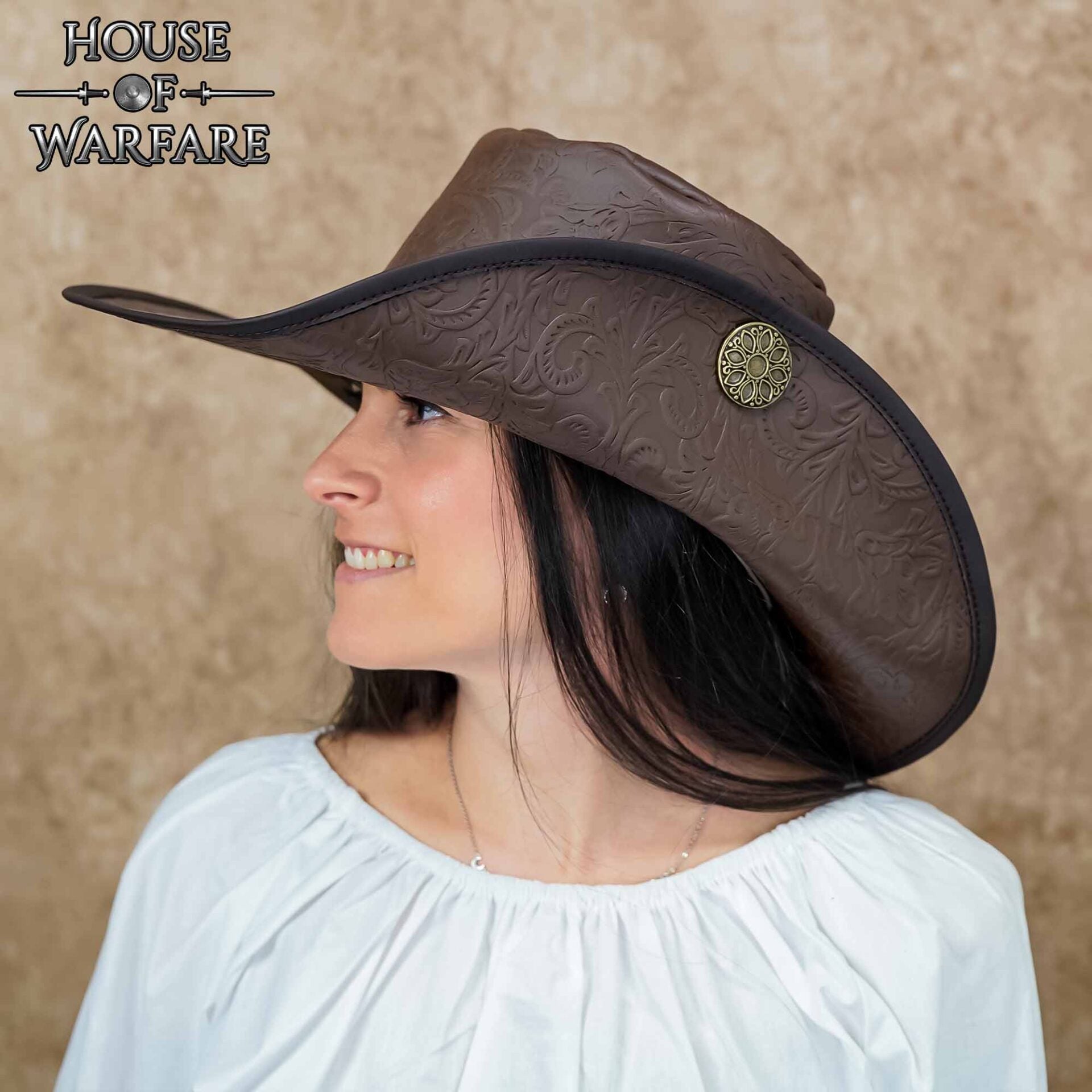 Sombrero pirata Flandes de cuero - imagen 6