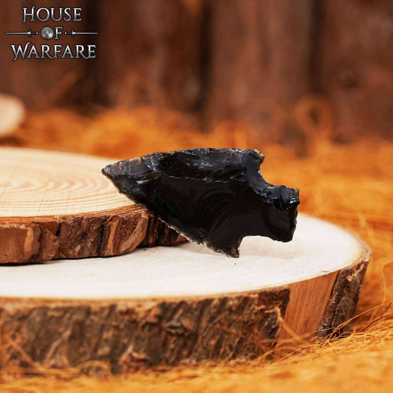 Punta de flecha prehistórica de obsidiana, 4,8 cm - imagen 8