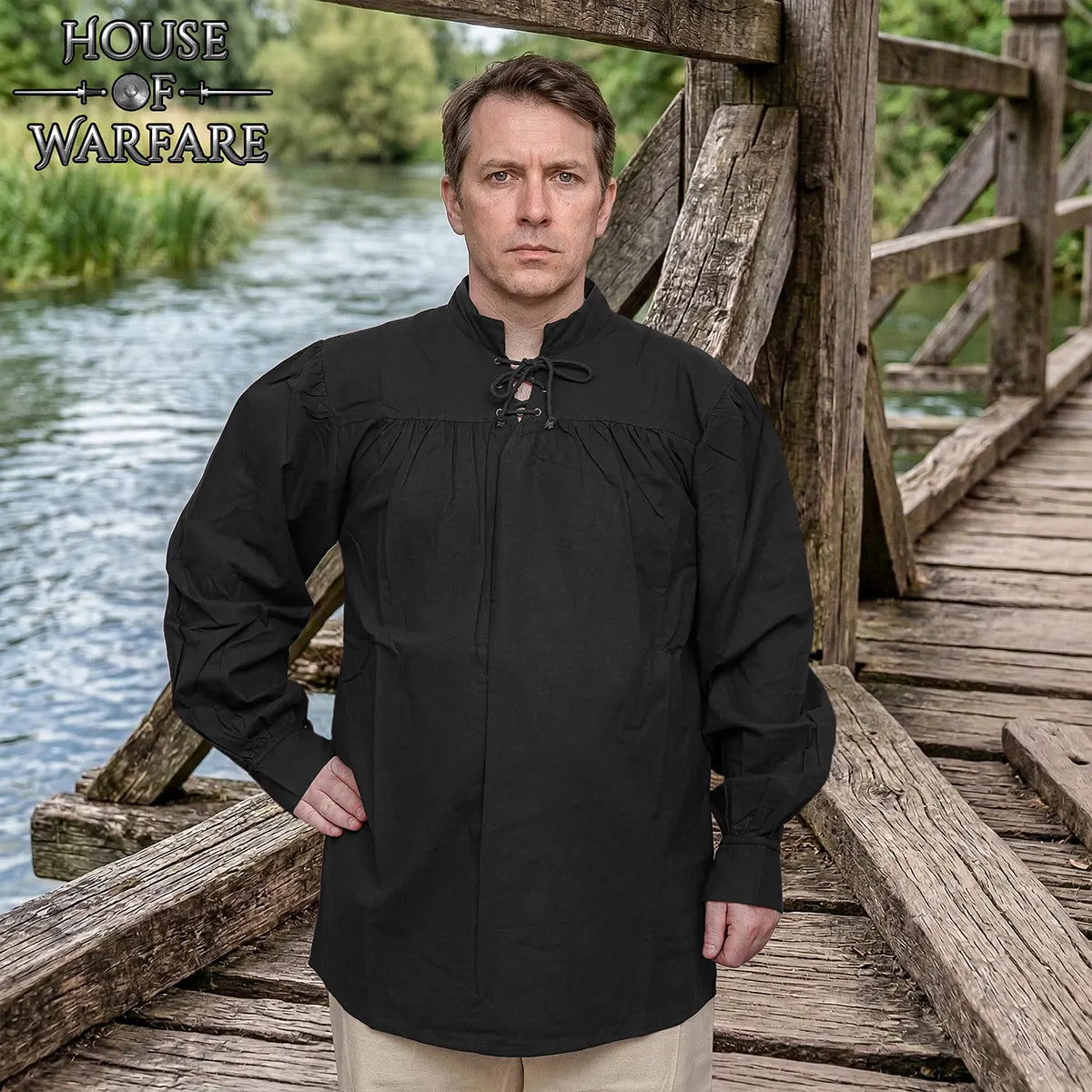 Camisa pirata de fantasía medieval - imagen 3