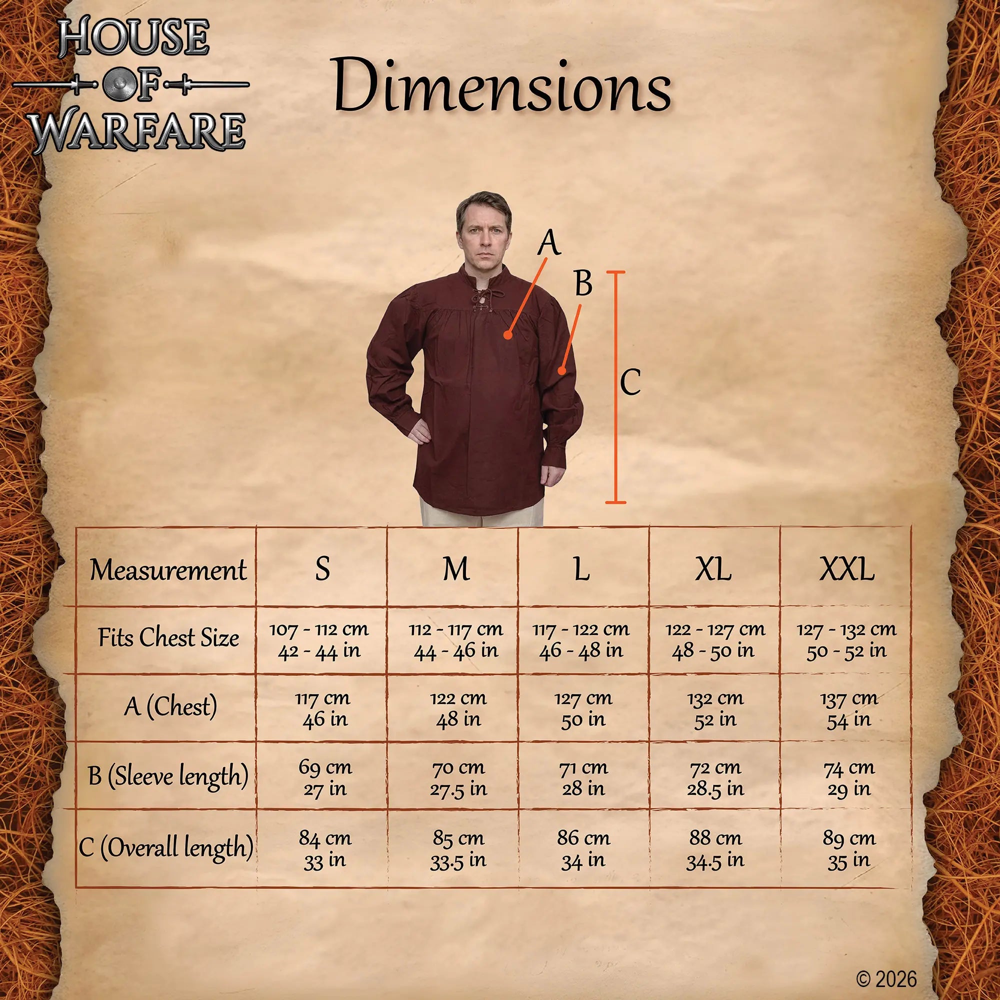 Camisa pirata de fantasía medieval - imagen 14