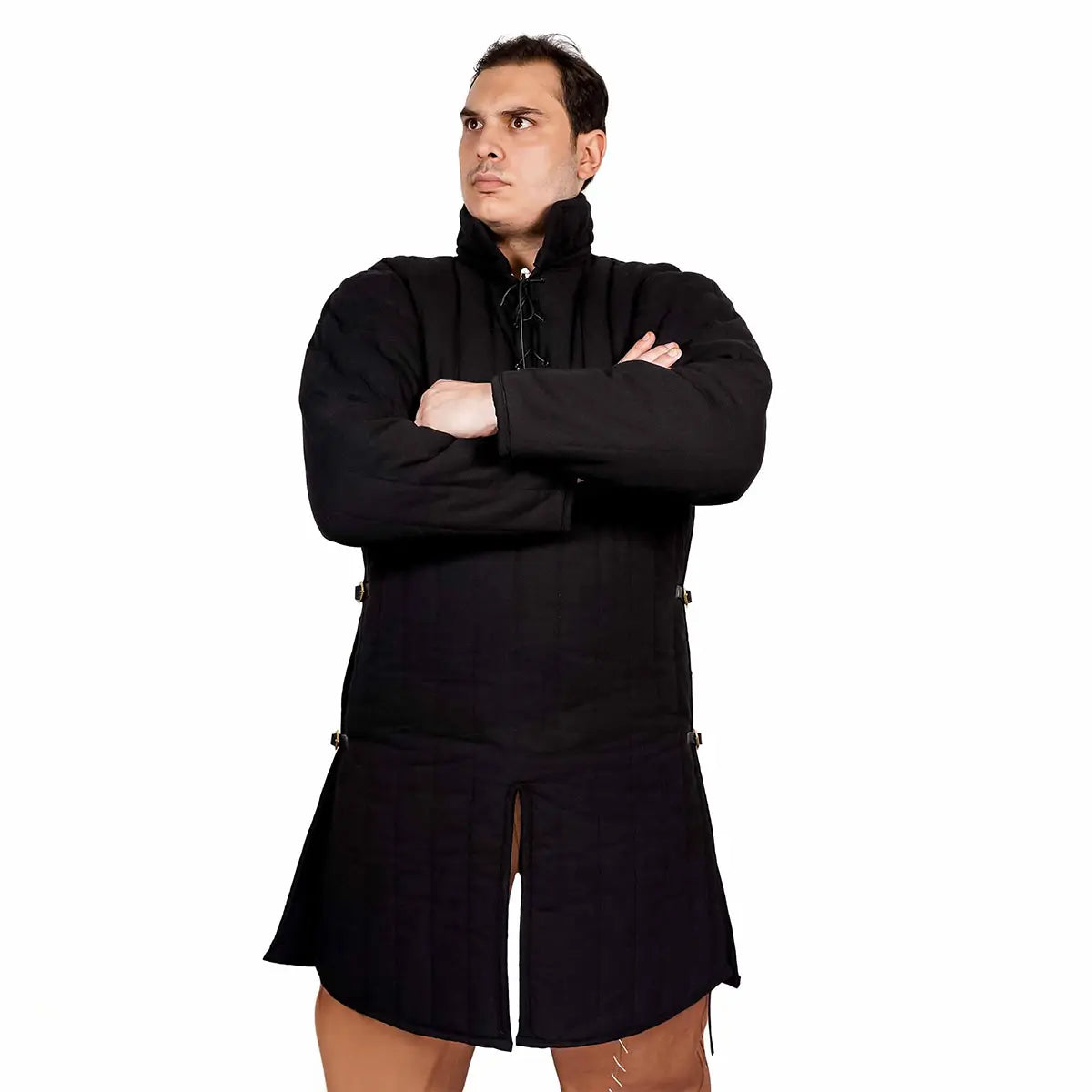 Gambesón de algodón Tipo 3 — armadura acolchada 3 capas - Negro - M