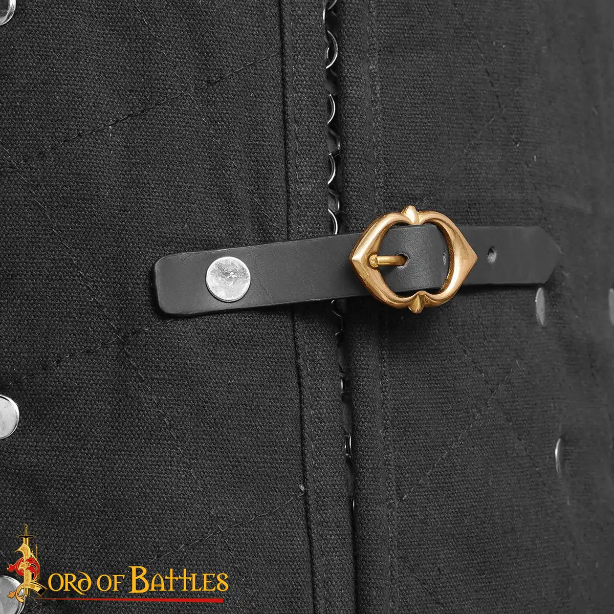 Brigantina medieval (siglos XIV–XVI) con placas de acero y cuerpo de algodón - imagen 11