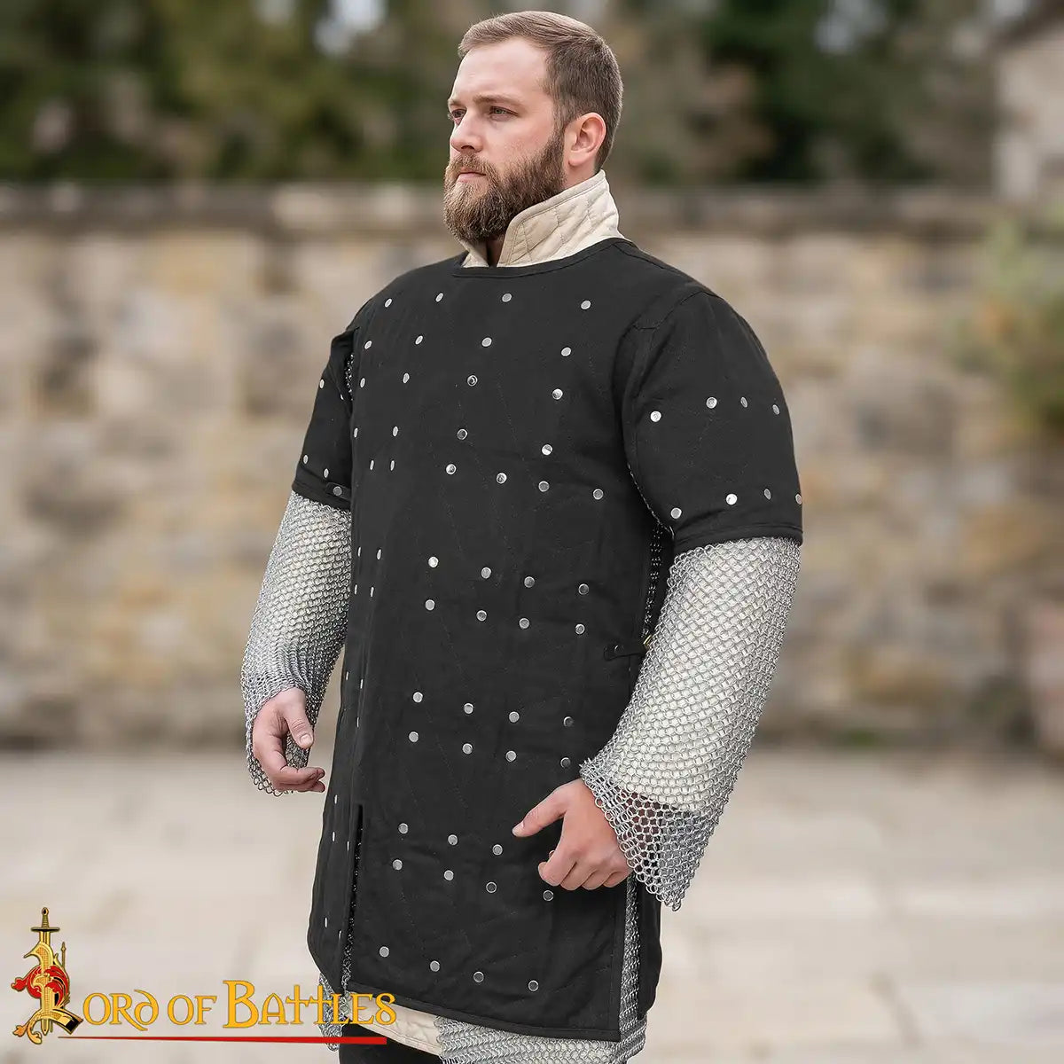 Brigantina medieval (siglos XIV–XVI) con placas de acero y cuerpo de algodón - imagen 13