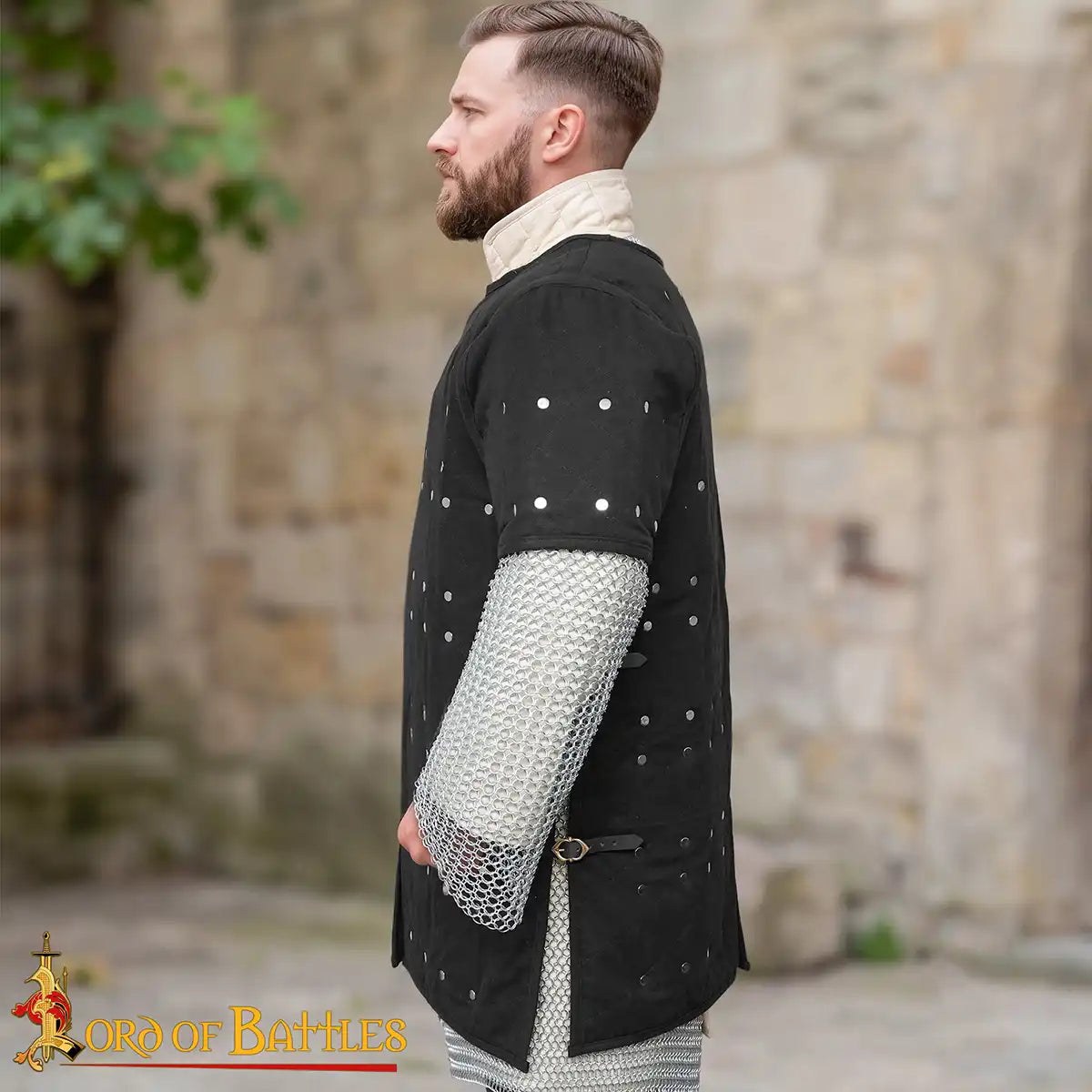 Brigantina medieval (siglos XIV–XVI) con placas de acero y cuerpo de algodón - imagen 14