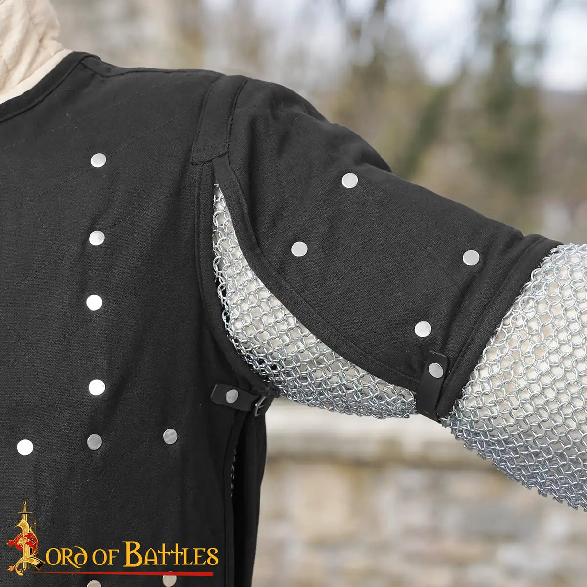 Brigantina medieval (siglos XIV–XVI) con placas de acero y cuerpo de algodón - imagen 16