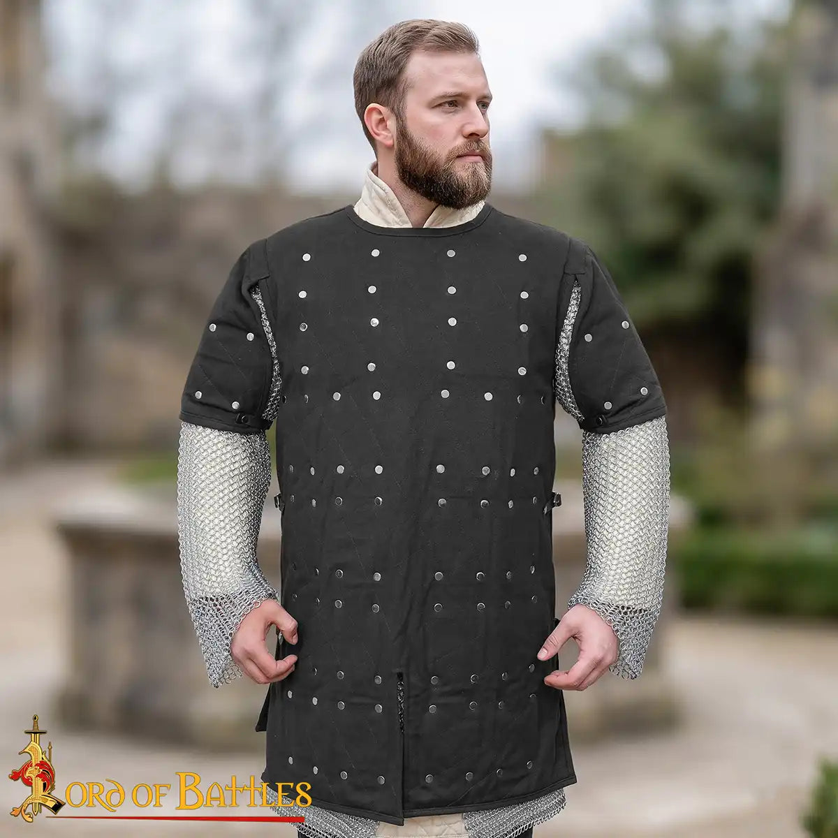 Brigantina medieval (siglos XIV–XVI) con placas de acero y cuerpo de algodón - imagen 17
