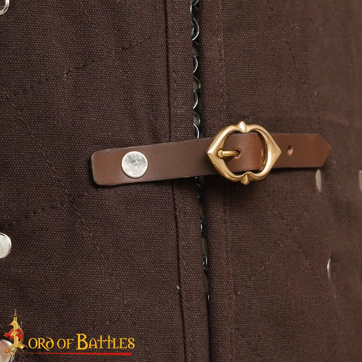 Brigantina medieval (siglos XIV–XVI) con placas de acero y cuerpo de algodón - imagen 9