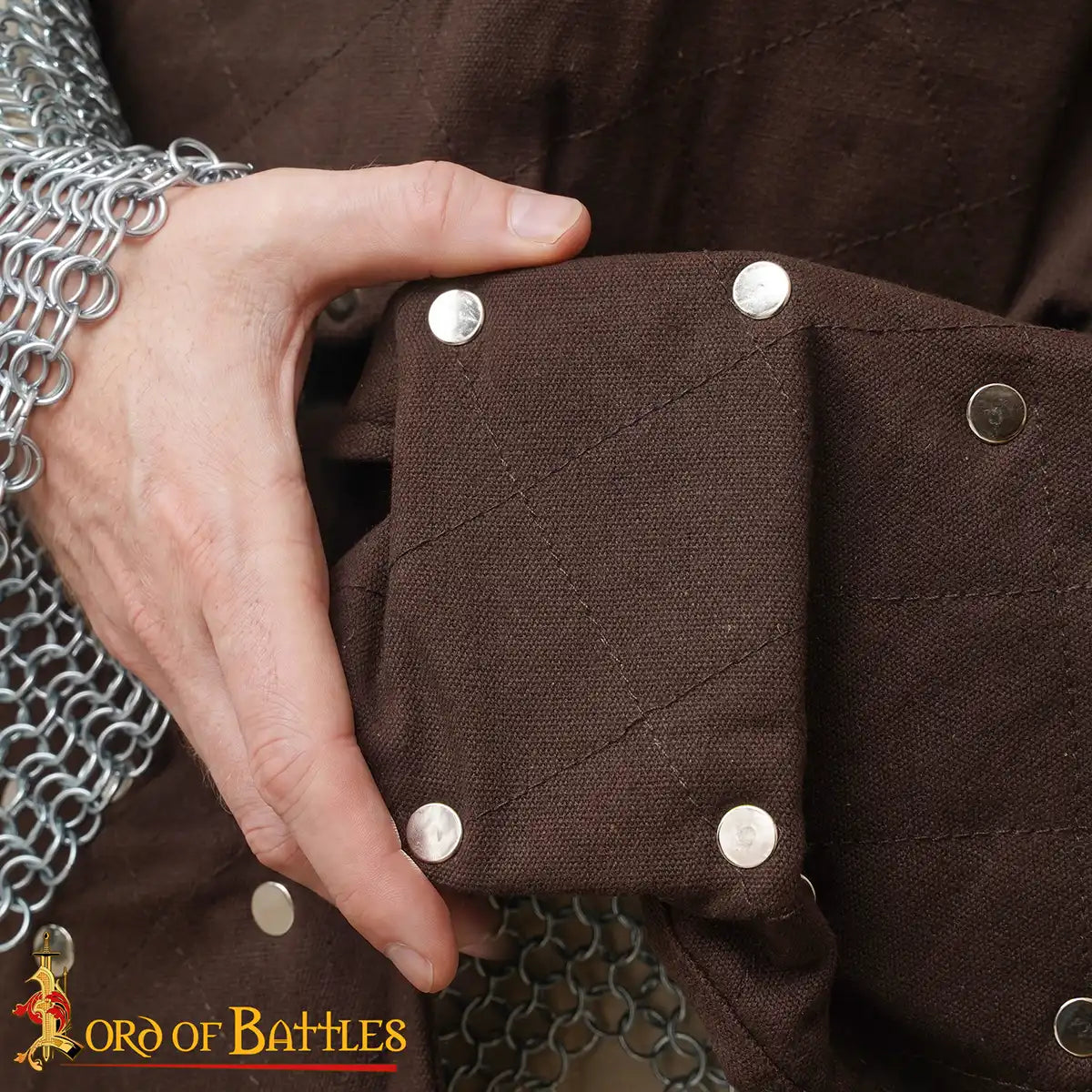 Brigantina medieval (siglos XIV–XVI) con placas de acero y cuerpo de algodón - imagen 10