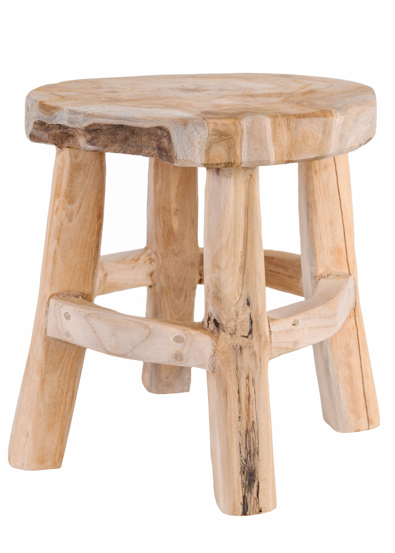 Imagen única de: Taburete Pequeño De Madera De Aprox. 31 Cm De Altura.
