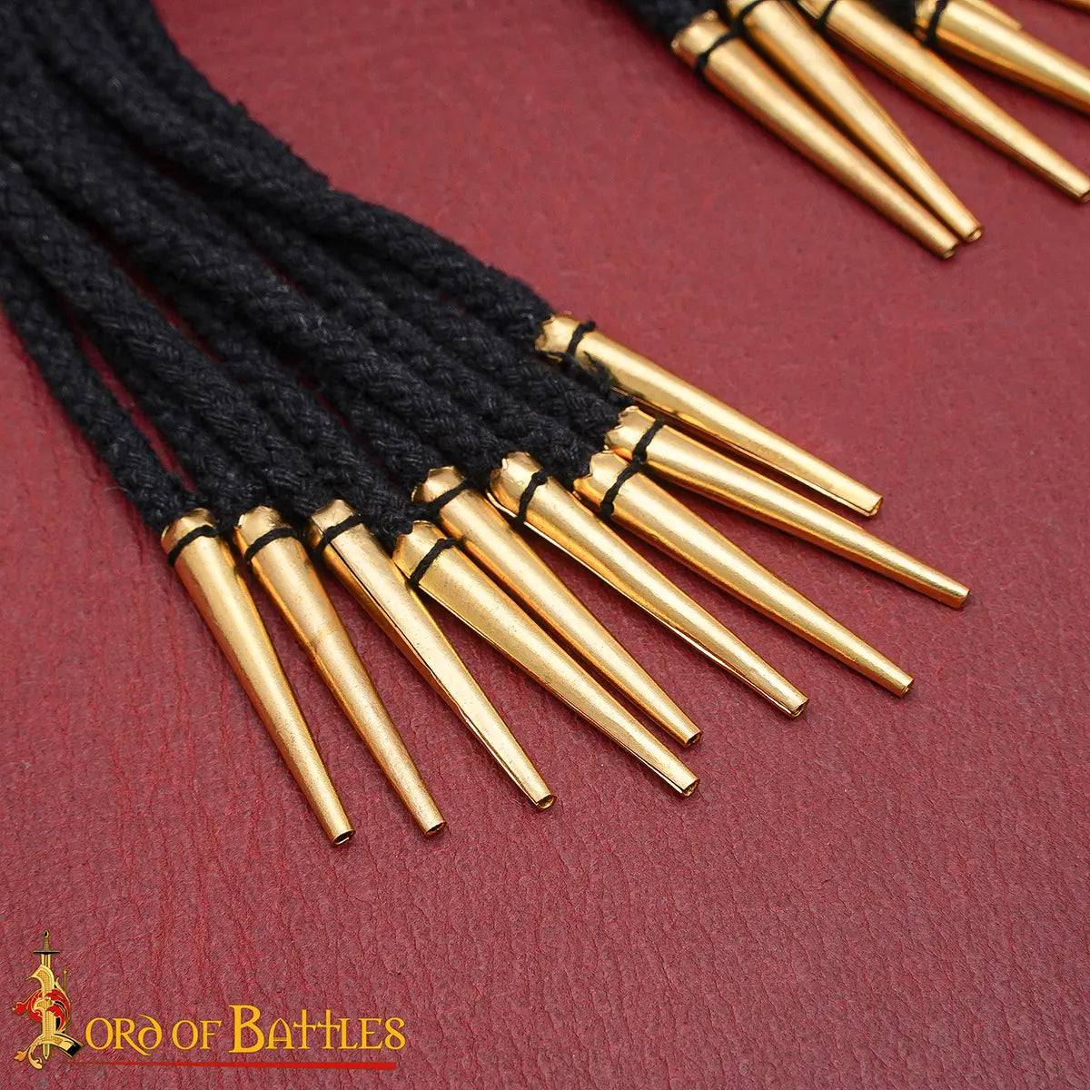 Cordones medievales de algodón con terminales de latón (set de 5) - imagen 4