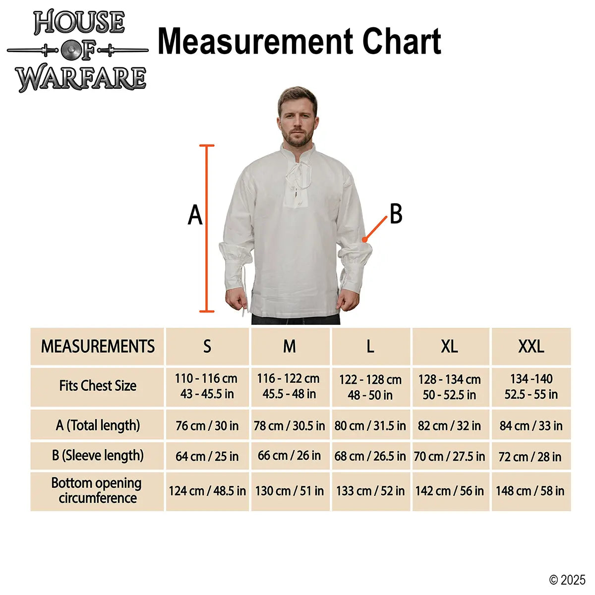 Camisa pirata medieval de algodón para hombre con cordones - imagen 10