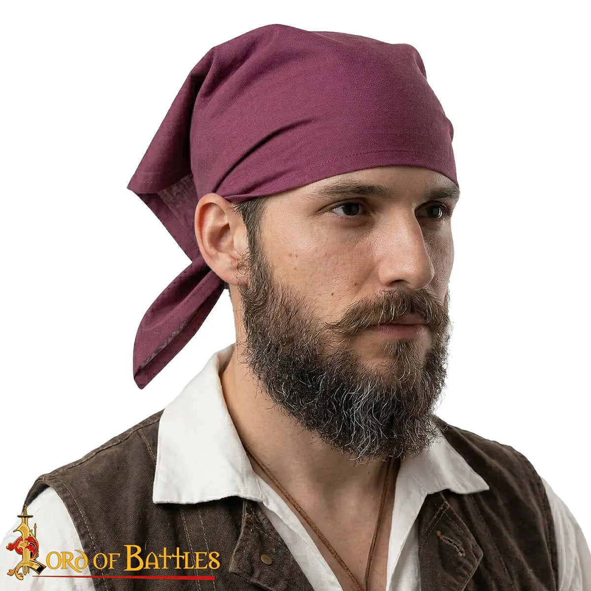 Pañuelo pirata de algodón ligero hecho a mano - imagen 6