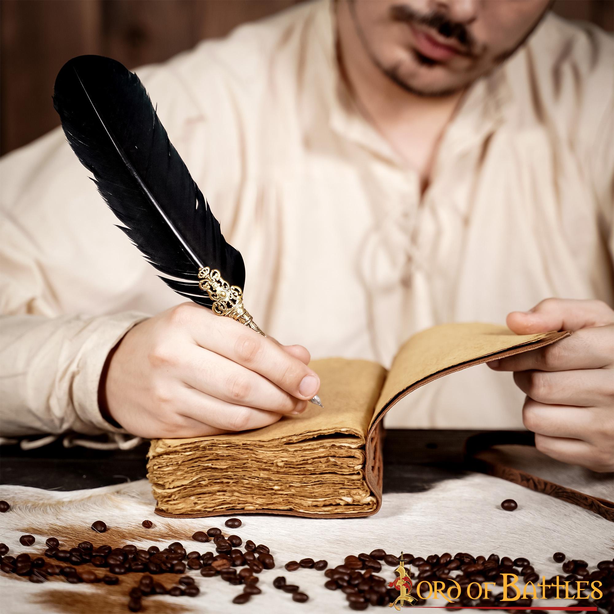 Imagen única de: Diario Medieval Diario Vintage de Cuero Hecho a Mano