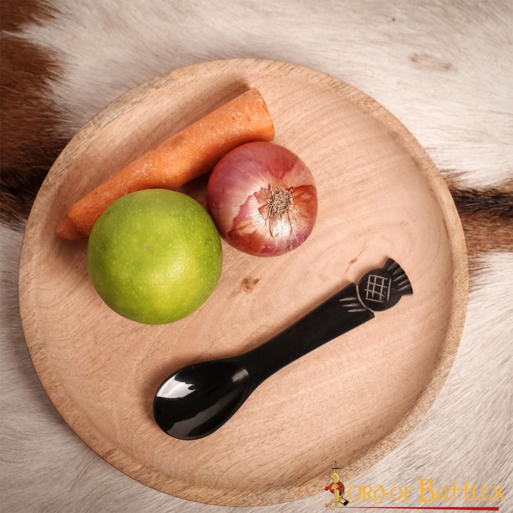 Cuchara de cuerno de buey medieval, hecha a mano - imagen 9