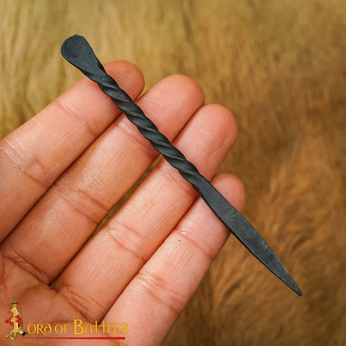 Cucharilla para oído de hierro forjado, de inspiración histórica - imagen 4