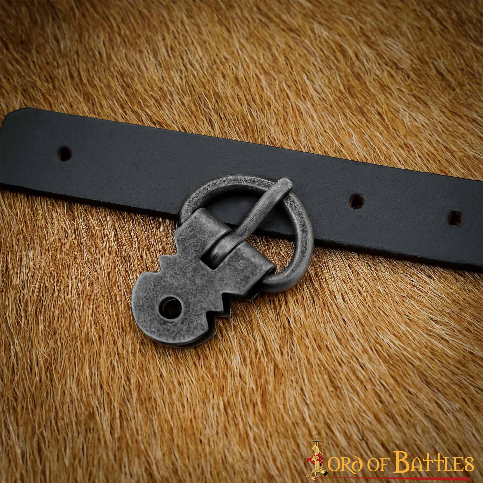 Set de 5 hebillas forjadas en hierro negro para armadura - imagen 12