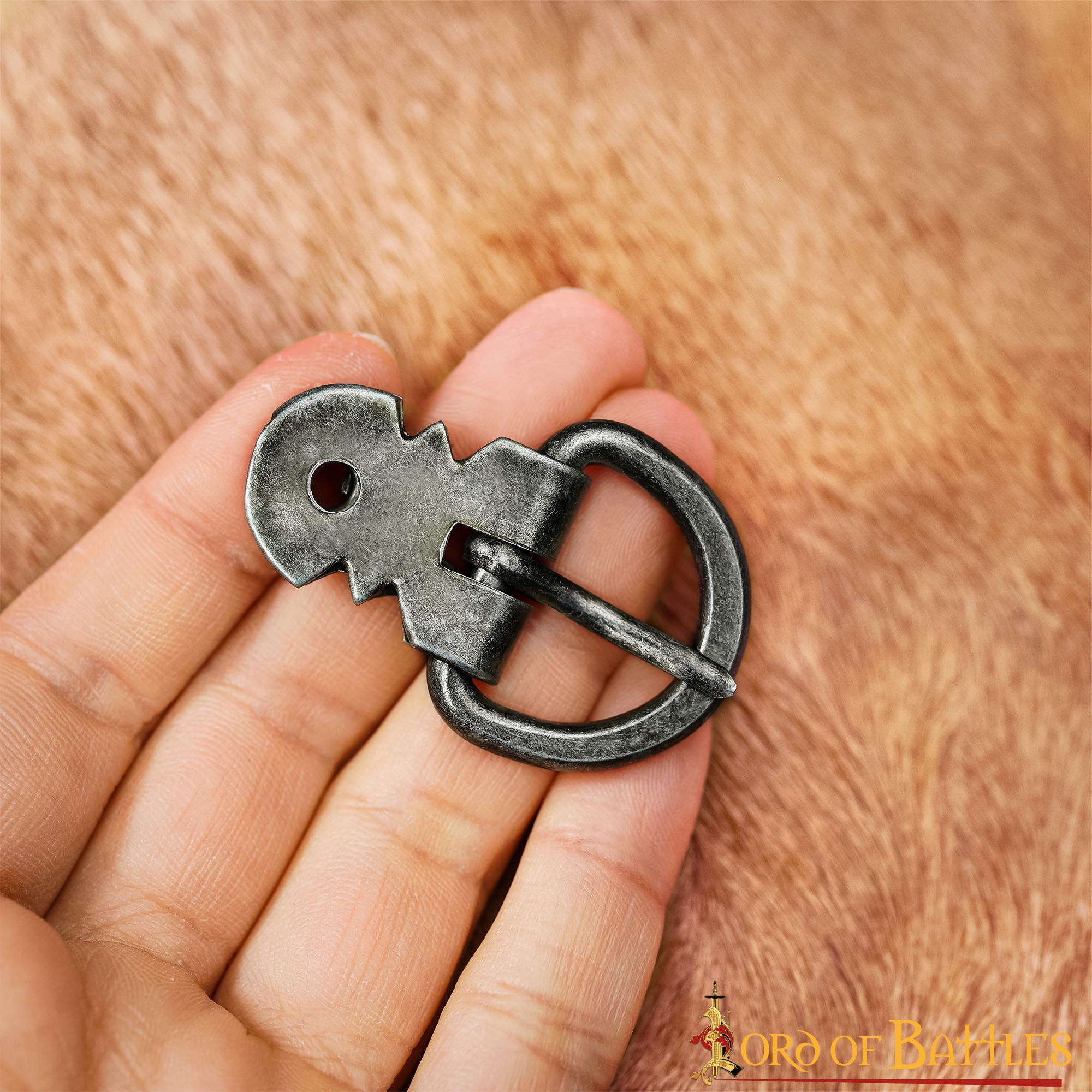 Set de 5 hebillas forjadas en hierro negro para armadura - imagen 16