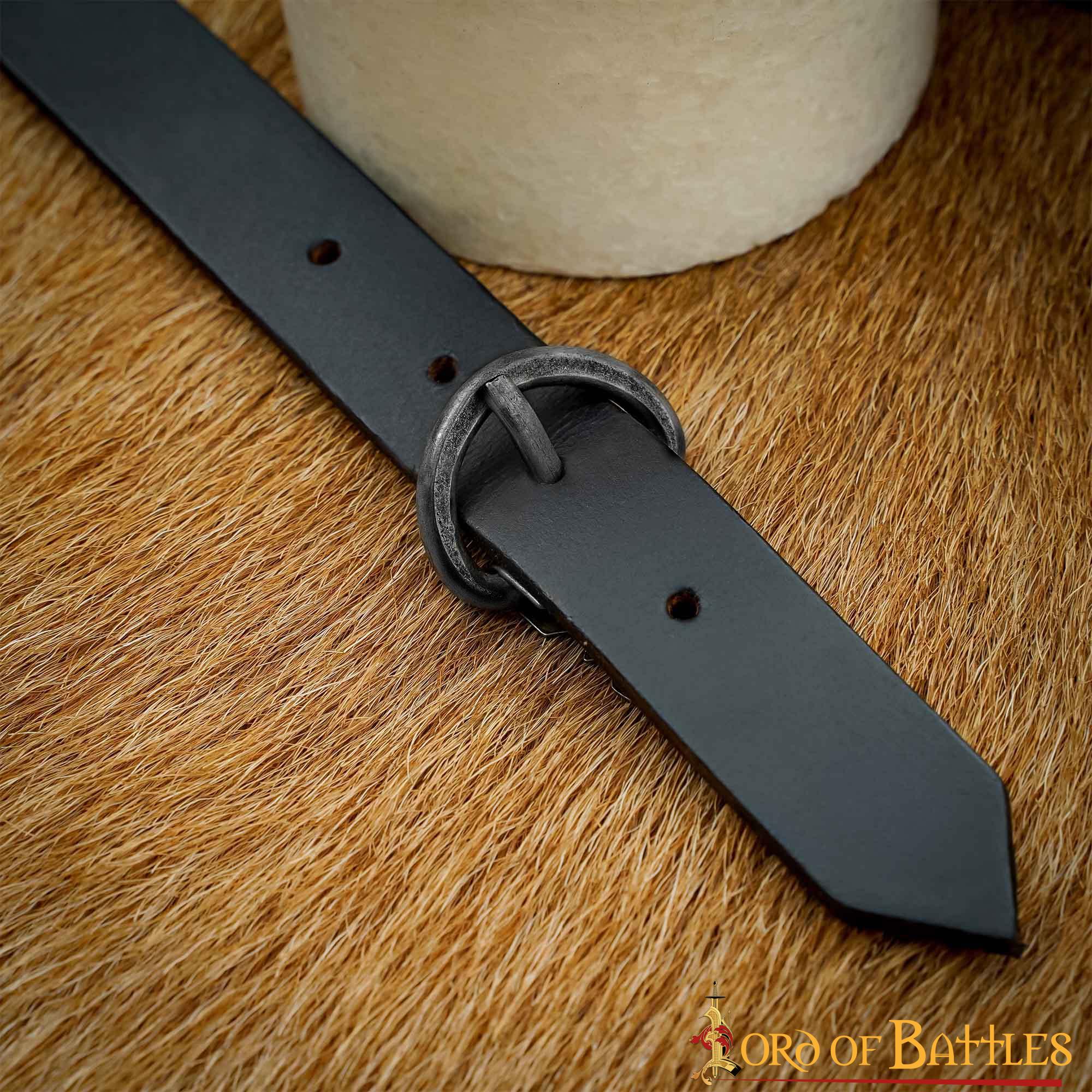 Set de 5 hebillas forjadas en hierro negro para armadura - imagen 13