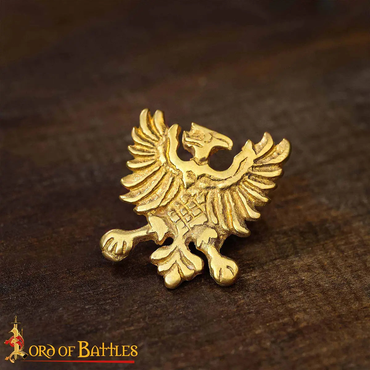 Conchos de cinturón águila heráldica en latón macizo, set de 5 - imagen 8
