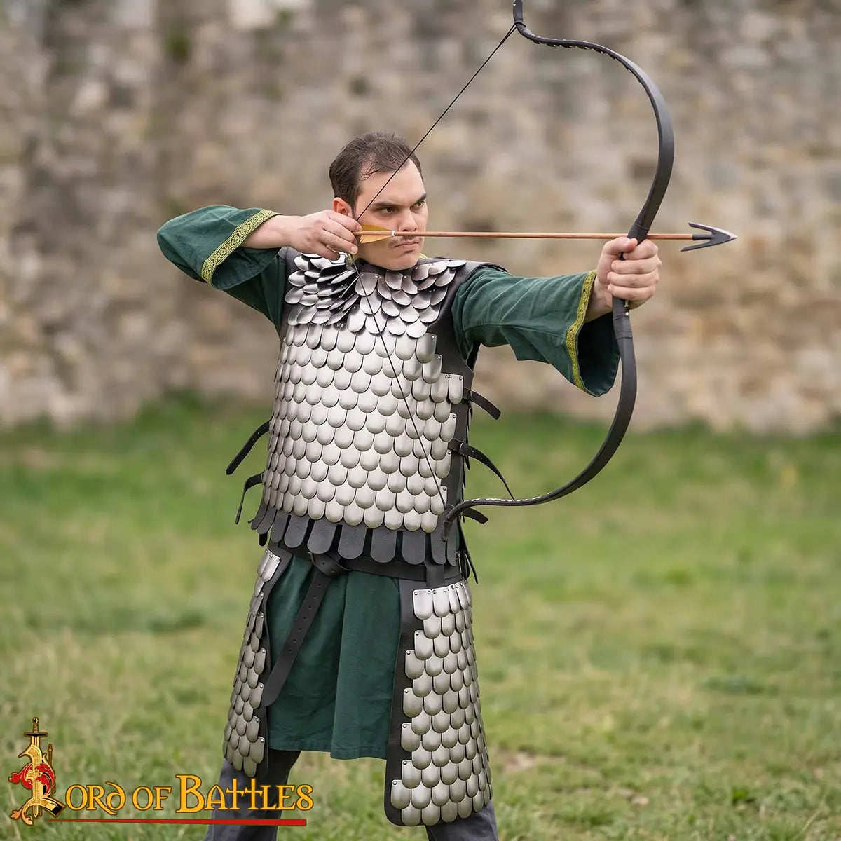 Coraza vikinga de escamas para LARP - imagen 6