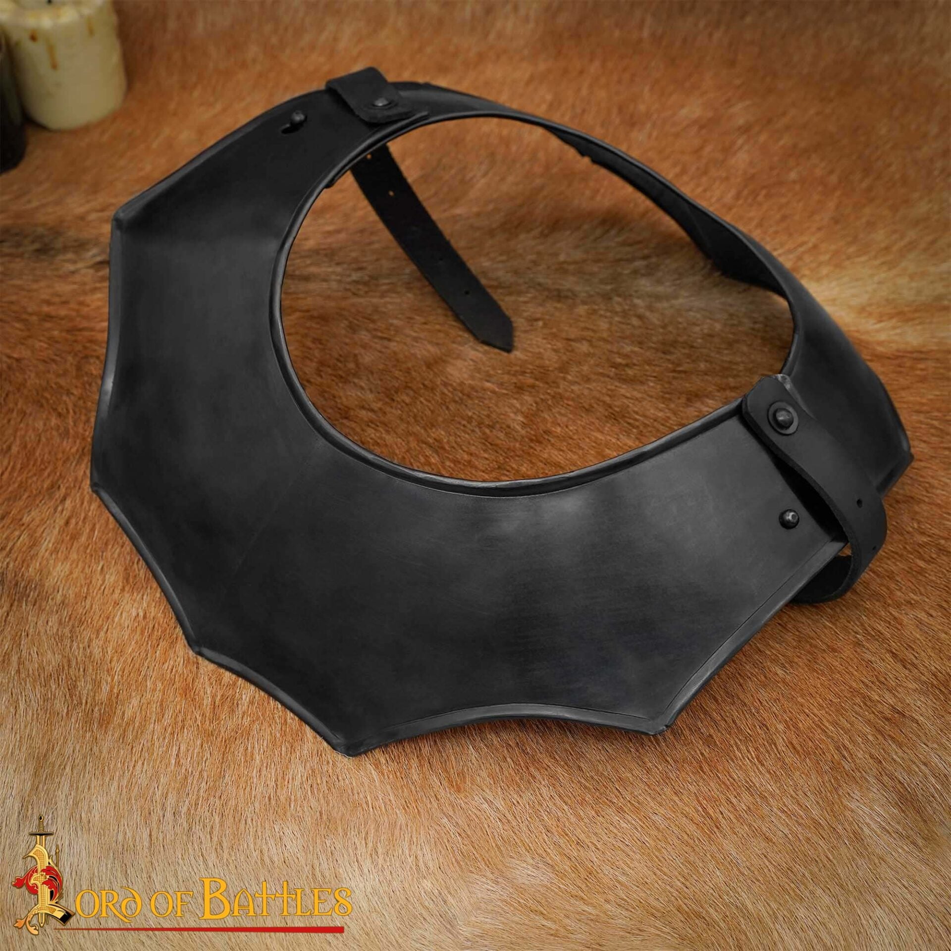 Imagen única de: Medieval Knightly Avenger Steel Gorget - Discontinued