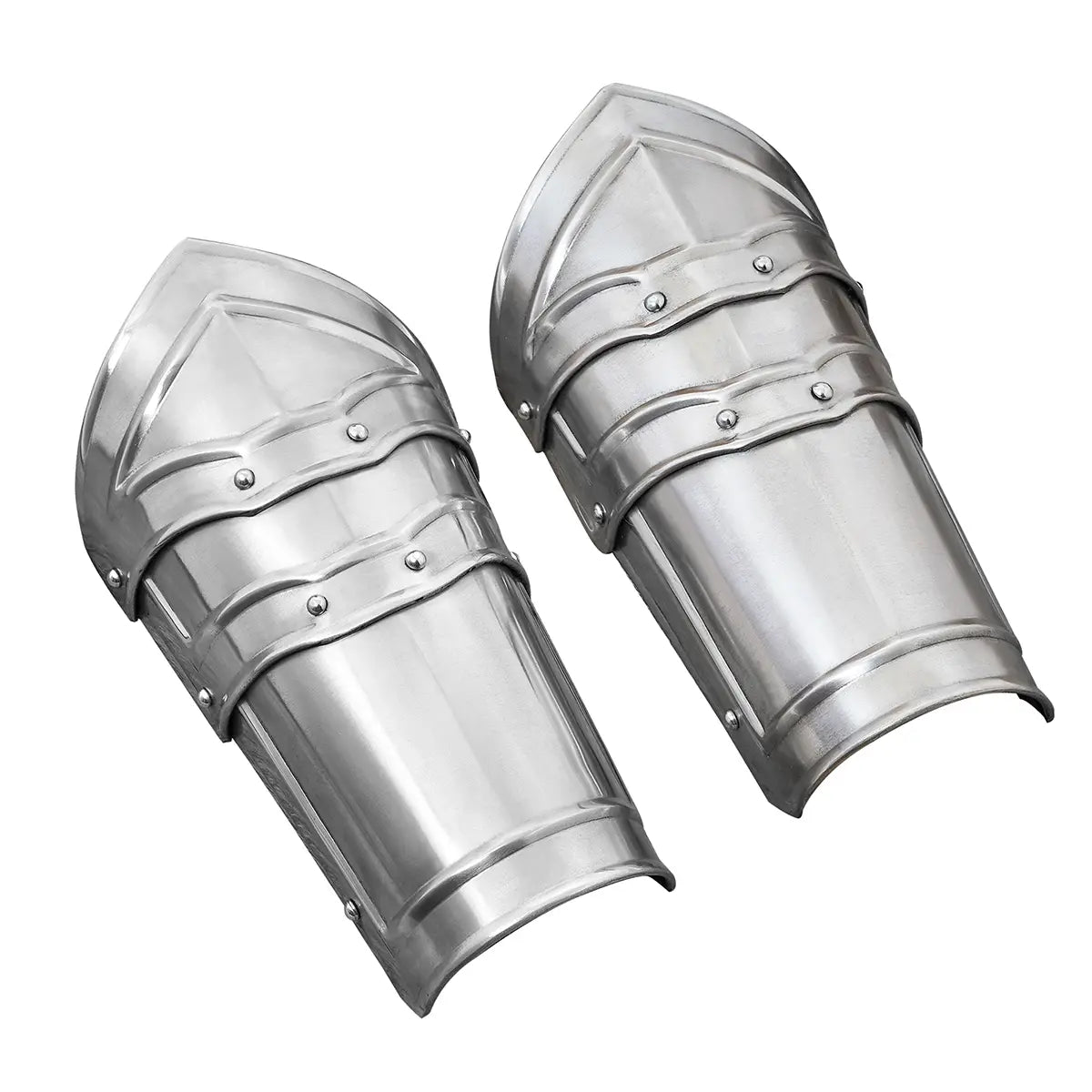Brazales de acero medieval para LARP - imagen 8